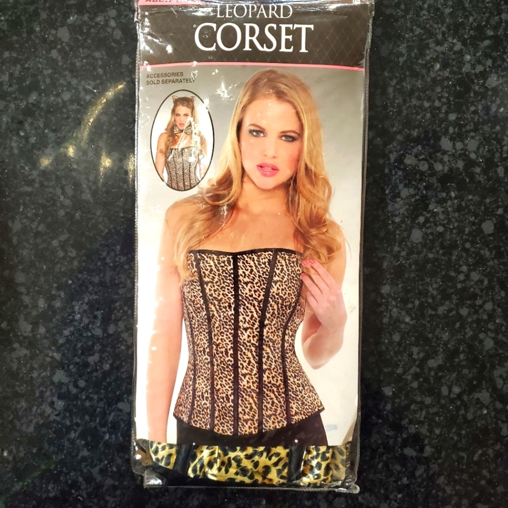 Leopard Corset- Halloween- Size M/L- New- RRR Halloween Acc